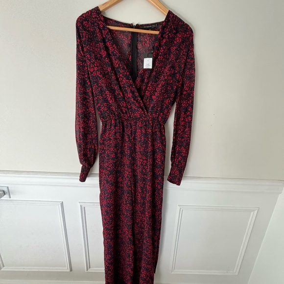 Dynamite red/blue print jumpsuit - Picture 1 of 5